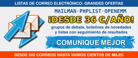 Ofertas de listas de correo