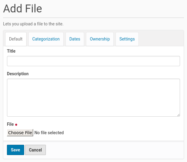 adding files add form