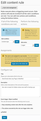 contentrules conditions