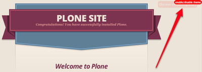 enable disable custom theme
