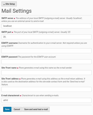 mail setup