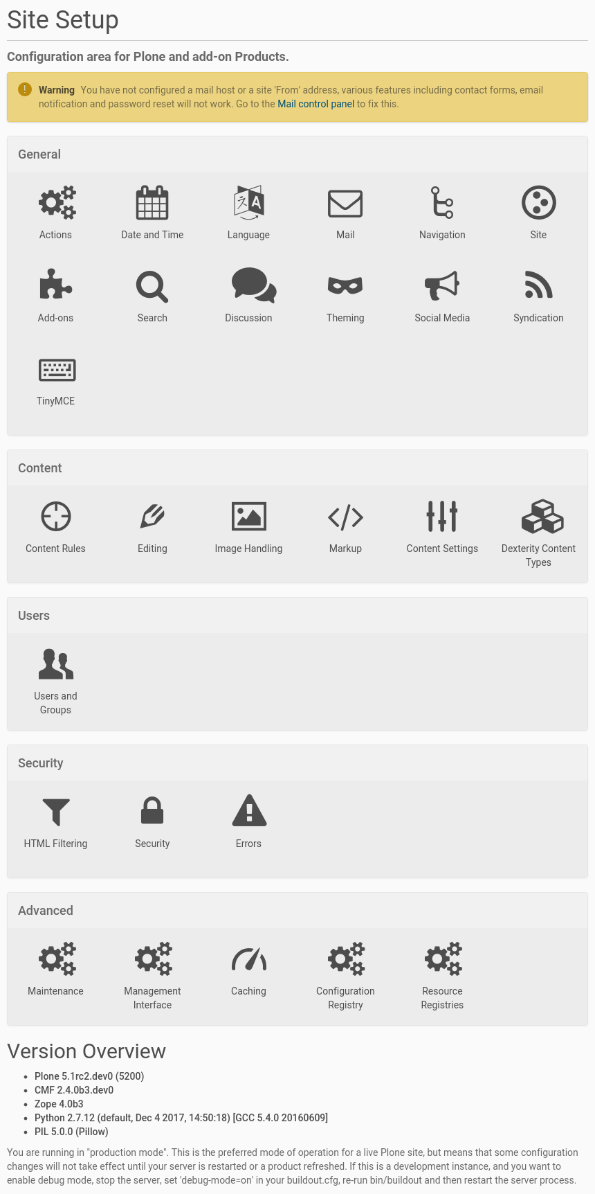 site overview