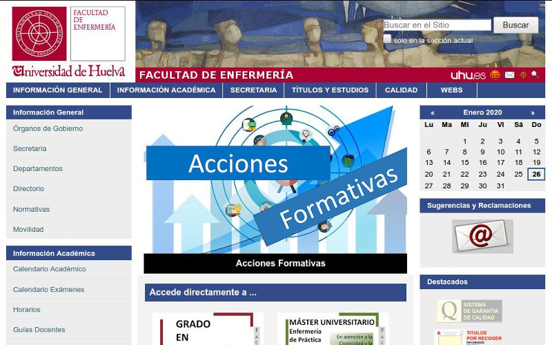 CMS Plone Facultad Enfermería (Huelva)