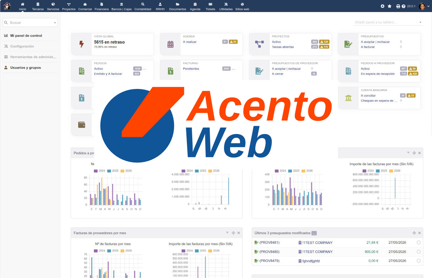 ERP+CRM Dolibarr: Acento Web