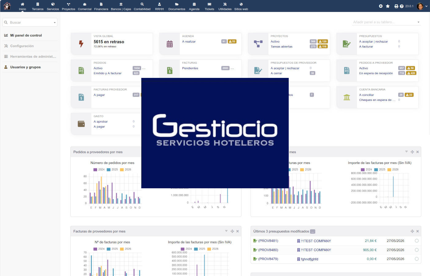 ERP CRM Dolibarr: Gestiocio